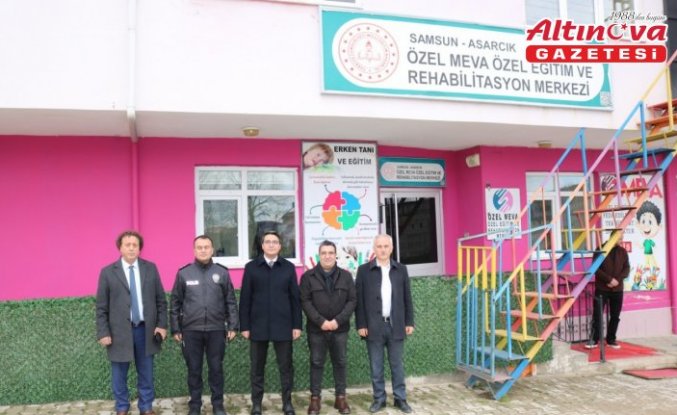 Asarcık Kaymakamı Korkmaz'dan özel eğitim merkezine ziyaret
