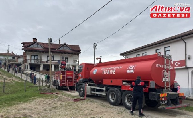 Bartın'da evde çıkan yangın söndürüldü