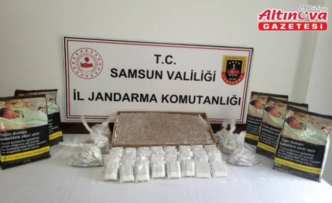 Samsun’da bandrolsüz tütün ürünleri ele geçirildi