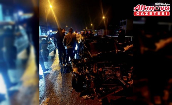 Samsun'da 8 otomobilin karıştığı zincirleme trafik kazasında 2 kişi yaralandı