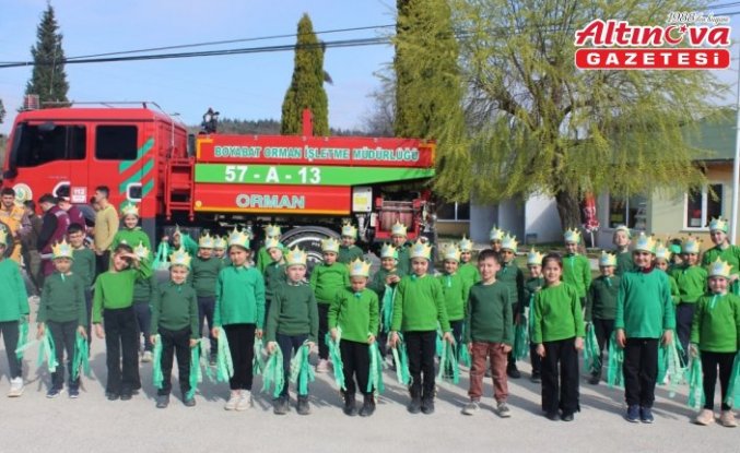 Boyabat'ta fidanlar toprakla buluştu