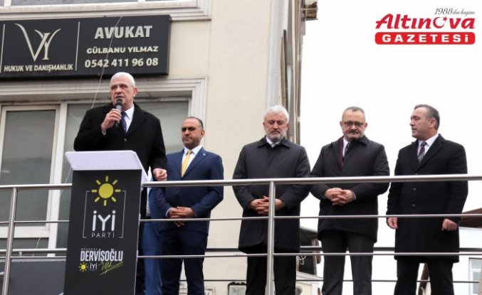 İYİ Parti Genel Başkanı Dervişoğlu, Ordu'da partisinin ilçe başkanlığı açılışını yaptı