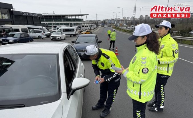 Ordu'da bayram öncesi dron destekli trafik denetimi yapıldı