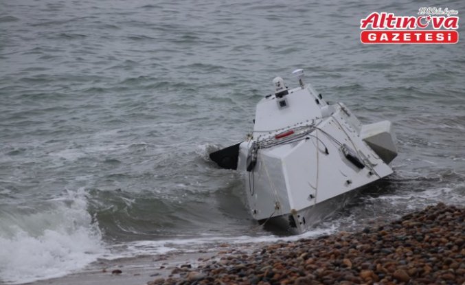 Ordu'da denizde bulunan insansız deniz aracı kontrollü şekilde imha edildi