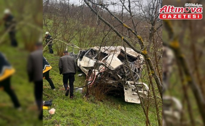 Ordu'da minibüsün şarampole devrildiği kazada 2 kişi yaralandı