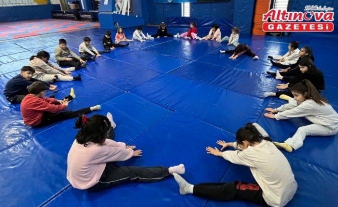 Salıpazarı'nda çocuklara cimnastik ve hareket eğitimi verildi