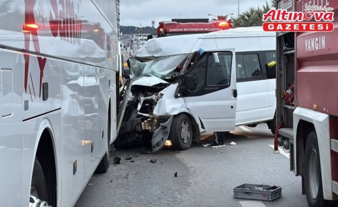 Samsun'da meydana gelen trafik kazasında 7 kişi yaralandı