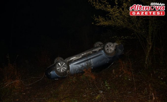 Samsun'da şarampole devrilen otomobildeki 7 kişi yaralandı