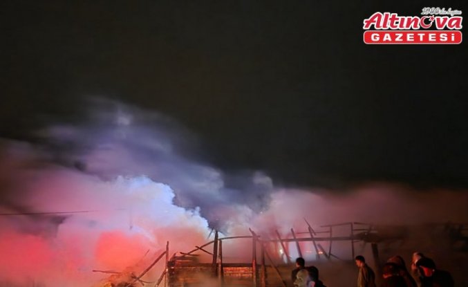 Karabük'te samanlıkta çıkan yangın söndürüldü