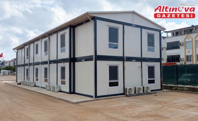Karmod Antalya'da rezidans projesine konteyner ofis kurdu