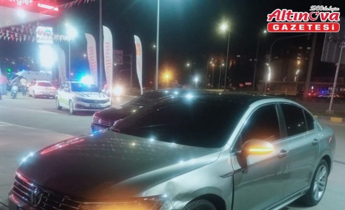Karabük'te iki otomobilin çarpıştığı kazada 1 kişi yaralandı