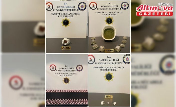 Samsun'da uyuşturucu operasyonunda 5 zanlı yakalandı