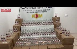 Samsun'da 1 ton etil alkol ele geçirildi