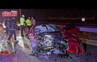 Tırla çarpışan otomobilin sürücüsü öldü